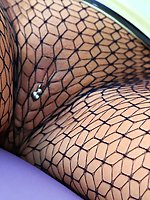 fishnets high heels mature pantyhose 